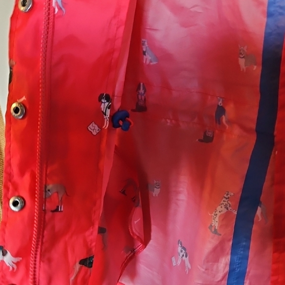 Joules Kids Red Animal Print Jacket - Picture 5 of 5